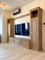 オーダーメイド壁面収納家具テレビボード＆キャビネットW3000　 