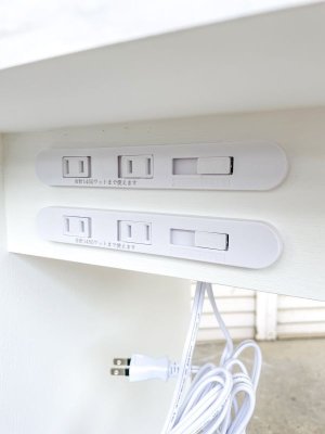 ご希望に応じて電源プラグを設置します。