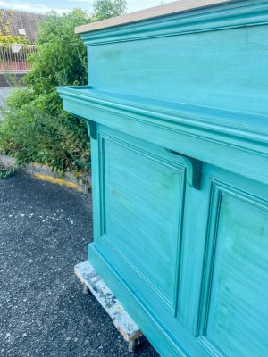 荷物棚付きのレジカウンターW1300