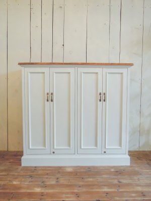 画像5: フランスアンティーク調キャビネット4dr　 