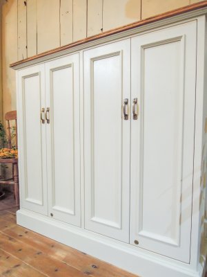 画像17: フランスアンティーク調キャビネット4dr　 