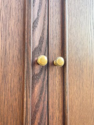 かわいい真鍮取っ手、100種類以上のデザインから選べます。