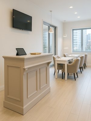 ビルの中のネイルサロンに設置したイメージ