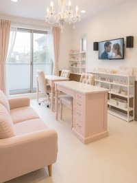 引出し収納付きネイルテーブル1300　 