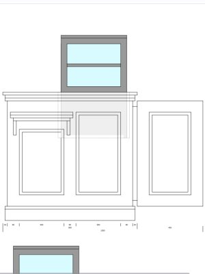 お持ちの冷蔵ショーケースをぴったり収納するサイズ調整いたします。