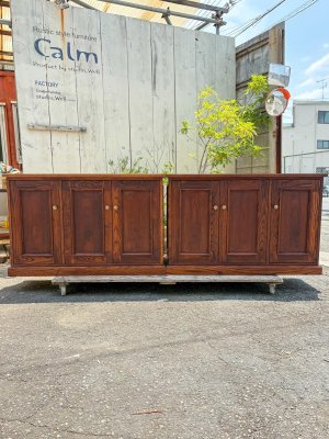 画像2: アンティーク調ディスプレイキャビネットW2400　 　壁面収納家具