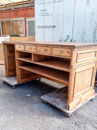 オーダーメイドレジカウンター167　(園芸店花屋さん向け・アンティークカウンター)W2000