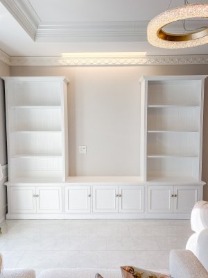 京都のご新築に、壁面収納テレビボードを納品させていただきました。