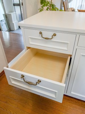 スライドレールでスムーズな引出し