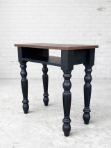 ろくろ脚ネイルテーブル　メラミン天板700〜1200　 