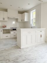 オーダーメイドキッチンカウンター170　大理石天板アイランドカウンター　(輸入住宅向け・W1600)