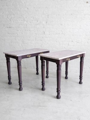 ネイルサロンのオープンに合わせて、かわいいネイルテーブルをオーダーメイドします。