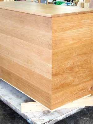 画像5: オーダーメイドレジカウンター49　(アパレル・オークカウンター)W1900