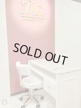 【展示品割引】大理石トップネイルテーブル引出し付1000