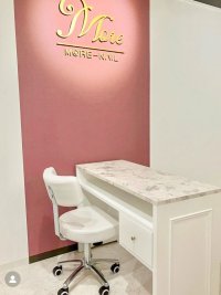 【展示品割引】大理石トップネイルテーブル引出し付1000