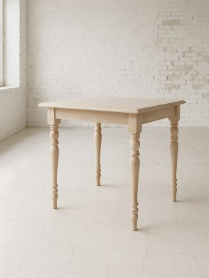 画像3: オークターンドレッグダイニングテーブル　ろくろ脚「スレンダー」　アンティーク調テーブル