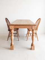 ホワイトオーク・ターンドレッグダイニングテーブル　traditional（店舗・別荘向けテーブル）