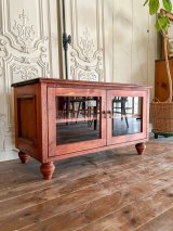 フレンチテレビボード900　ガラスキャビネット