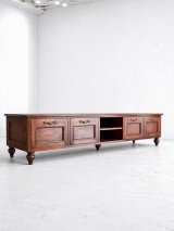 レッドオークテレビボード2000　4引出し（英国アンティーク調・オーダーメイド家具）