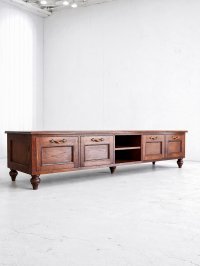 レッドオークテレビボード2000　4引出し（英国アンティーク調・オーダーメイド家具）