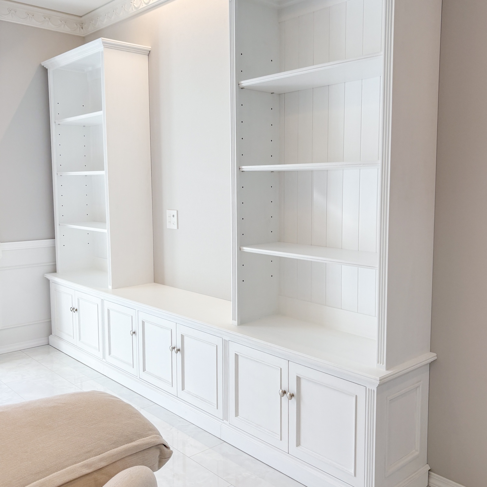 幅3000mmテレビボード＆シェルフ