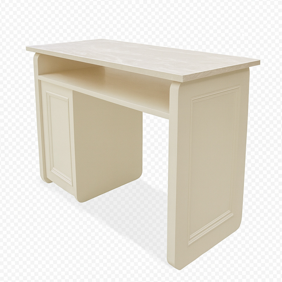 かわいい大理石天板のネイいるデスク