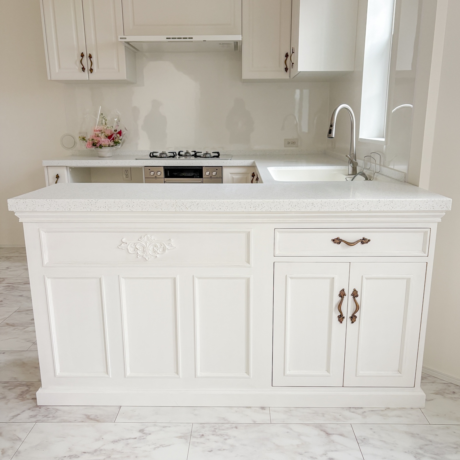 アンティーク調カウンターテーブル