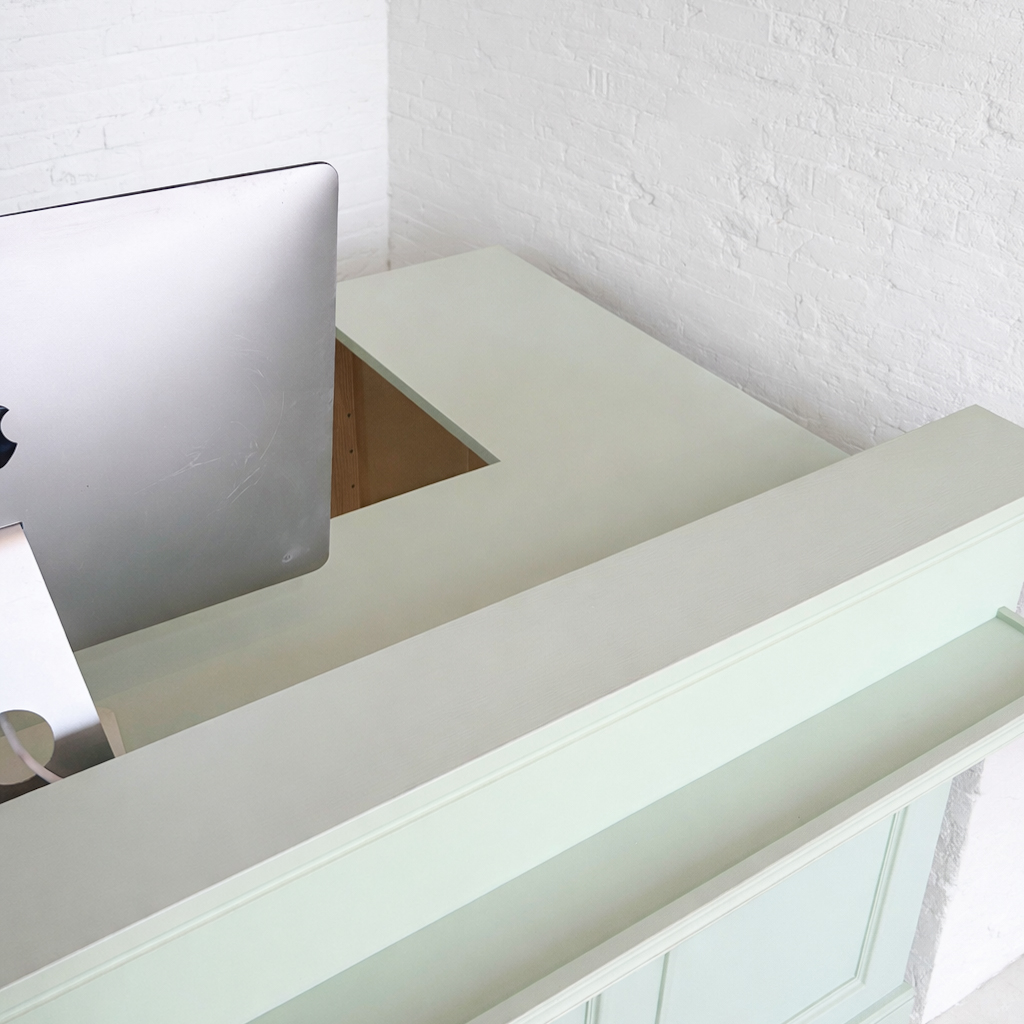 作業台付きレジカウンター