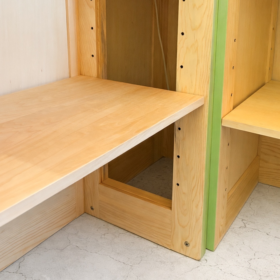 可動棚付きレジカウンター