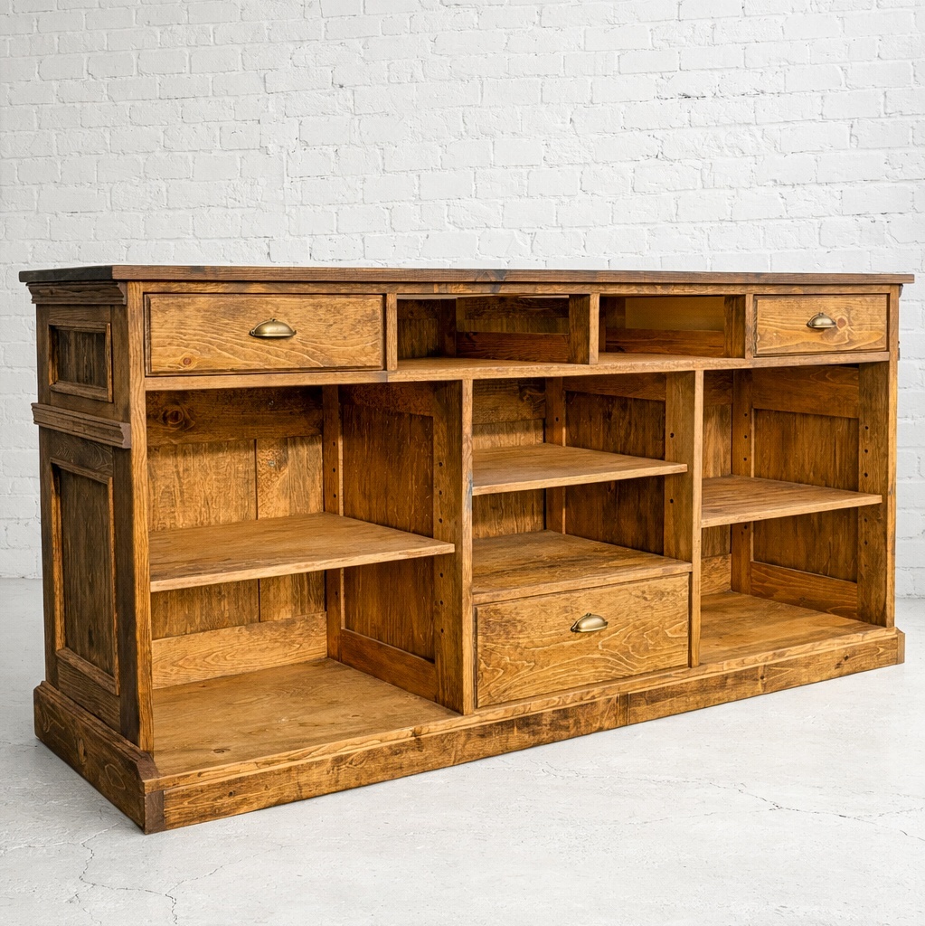 収納を選べるオーダーメイドレジカウンター