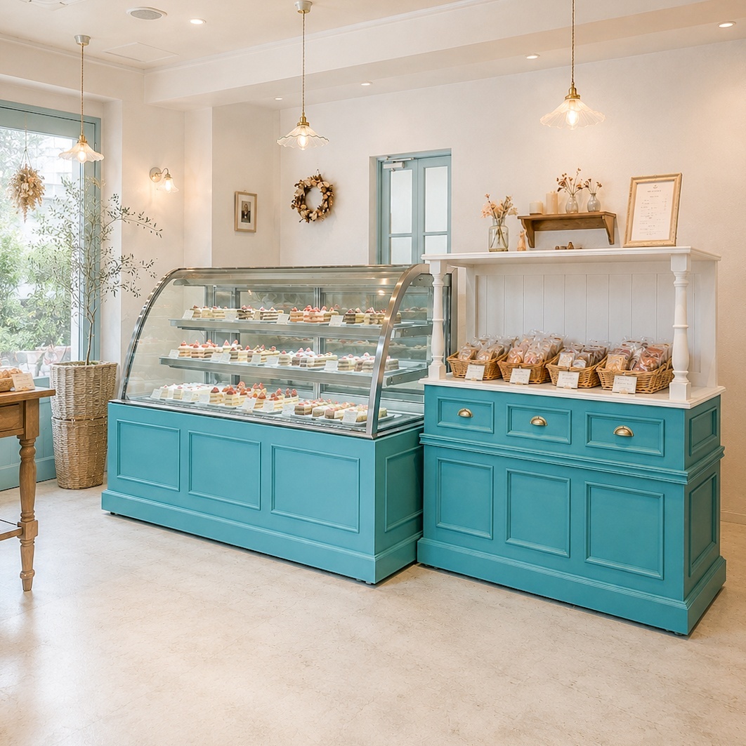 ケーキ屋さん向け特注店舗家具専門店