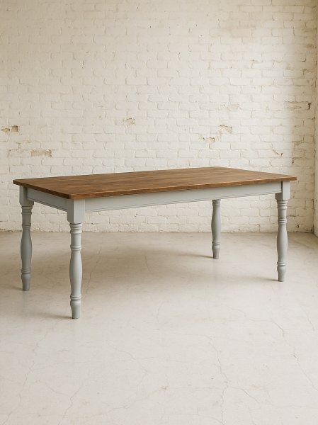 こちらは天板ヒュームドブラウン、足ライトグレーのイメージ