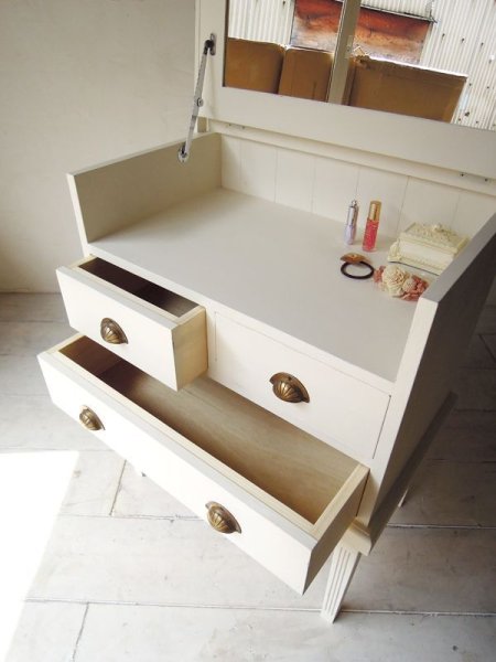 画像5: アイボリー3dwドレッサー   (5)