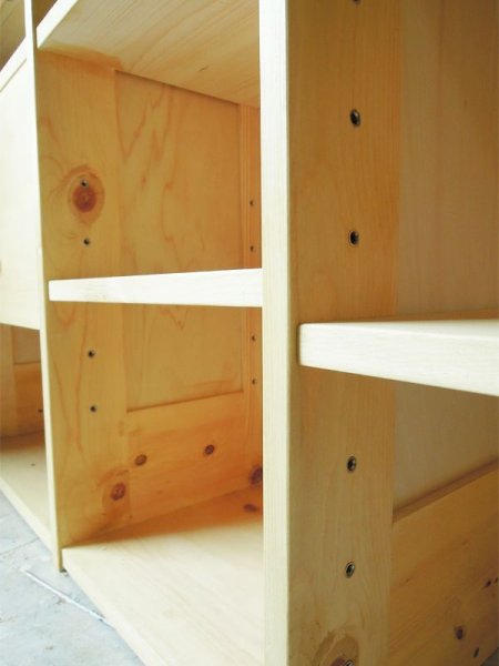 棚は高さ調整ができます