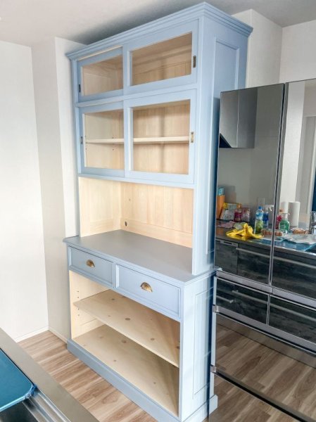 画像3: フランスアンティーク調カップボード   (3)