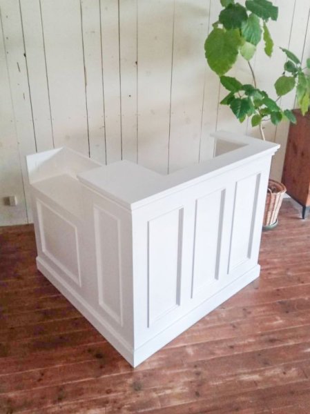 画像2: オーダーメイドレジカウンター91 (ショーケース付きL字型カウンター)W1200 (2)