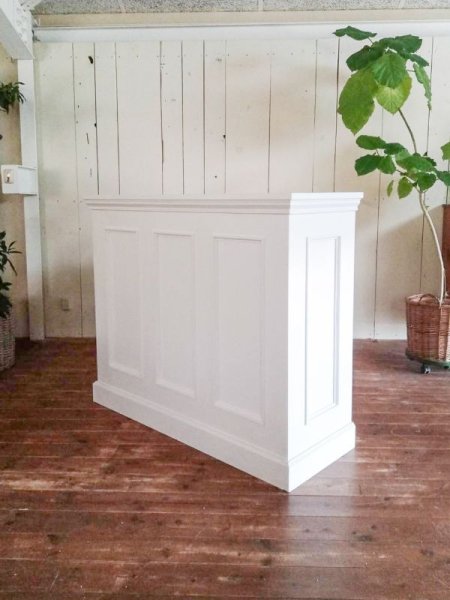 画像8: オーダーメイドレジカウンター91 (ショーケース付きL字型カウンター)W1200 (8)