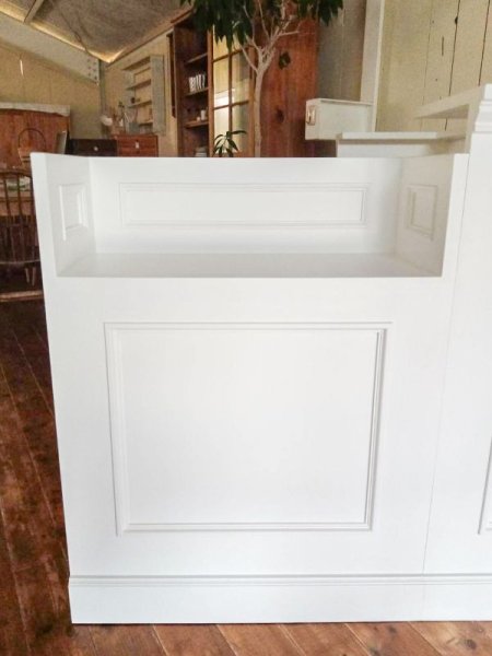 画像9: オーダーメイドレジカウンター91 (ショーケース付きL字型カウンター)W1200 (9)