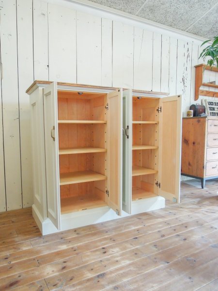 画像7: フランスアンティーク調キャビネット4dr　  (7)