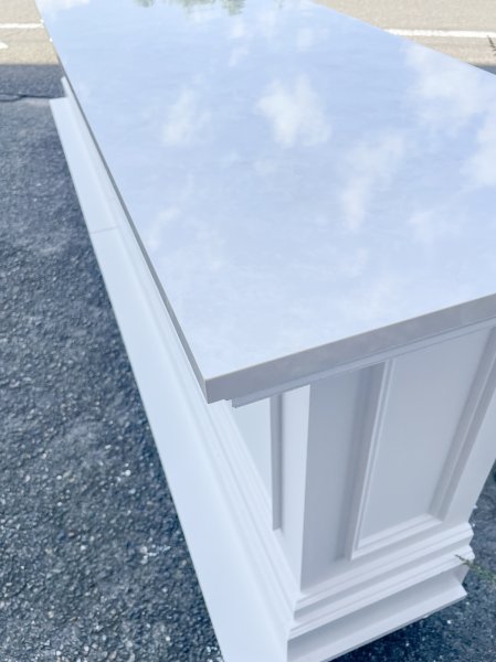 大理石柄メラミン天板のカウンターテーブル