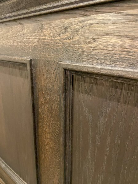 画像15: オーダーメイドオーク材レジカウンター132 (ケーキ屋さん向け・卓上冷蔵ショーケースカウンター)W2500 スイングドア付き (15)