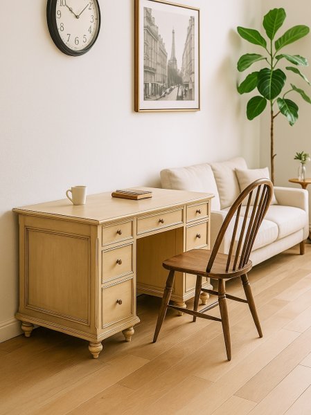 リビングのワークデスクに設置したイメージ画像