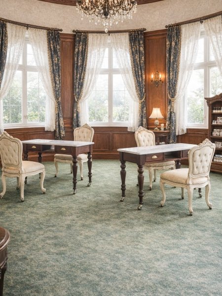 洋館やアンティークインテリアに良く似合うネイルデスク