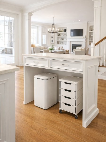 内側をフリーに使えるカウンターテーブルを製作いたしました。