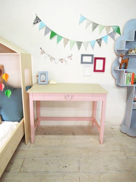 画像2: キッズデスク1000・1引出し   (2)