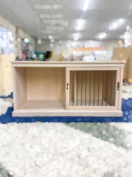 アイアンフェンスのスライド扉(鍵付き)