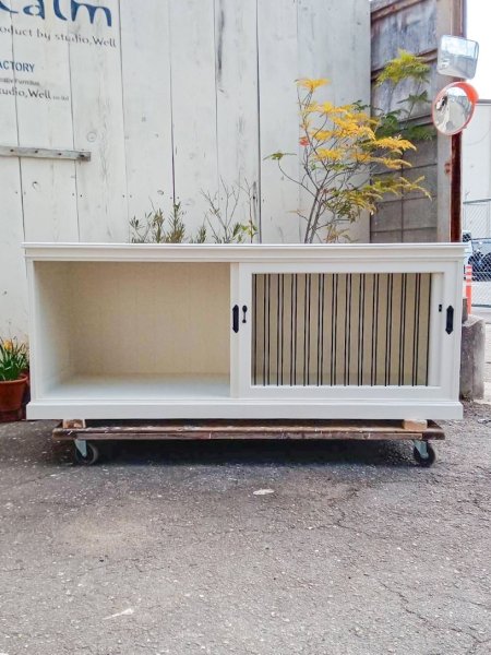 ゲージの鉄柵はスライドドアになっています。