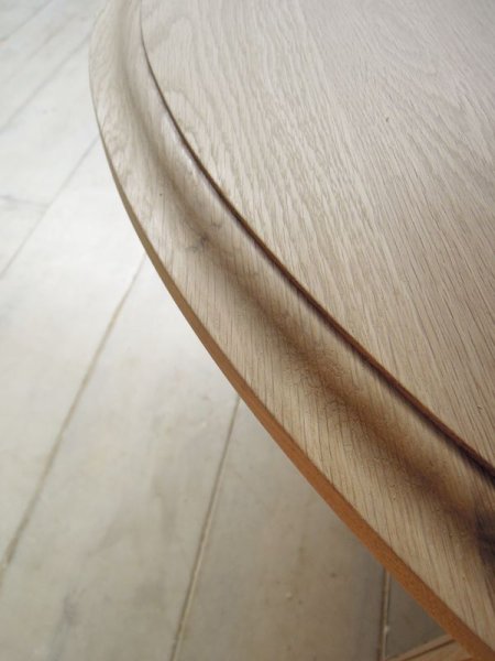 画像4: オーク・ラウンドコーヒーテーブル   (4)