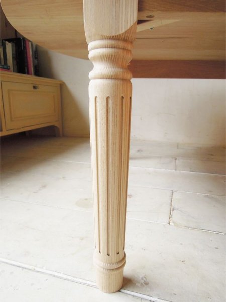 画像3: オーク・ラウンドコーヒーテーブル   (3)