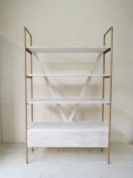 画像2: オーク×アイアン ディスプレイシェルフ   (2)